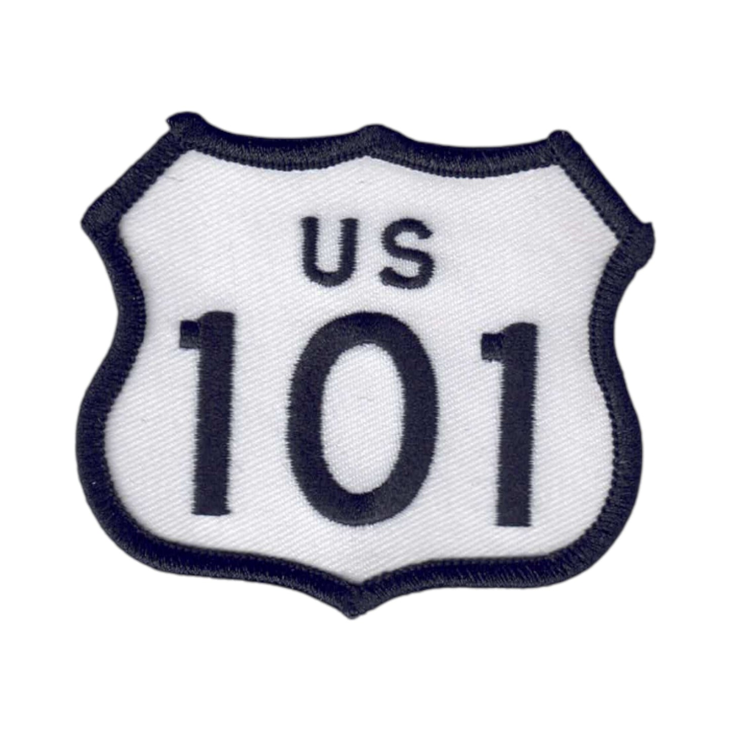 US 101 White Patch 2.5 Inch Tall - 8101-39