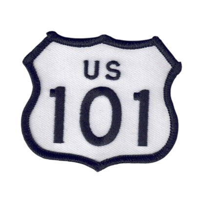 US 101 White Patch 2.5 Inch Tall - 8101-39