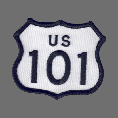 US 101 White Patch 2.5 Inch Tall - 8101-39