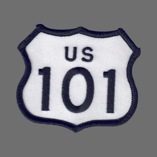 US 101 White Patch 2.5 Inch Tall - 8101-39