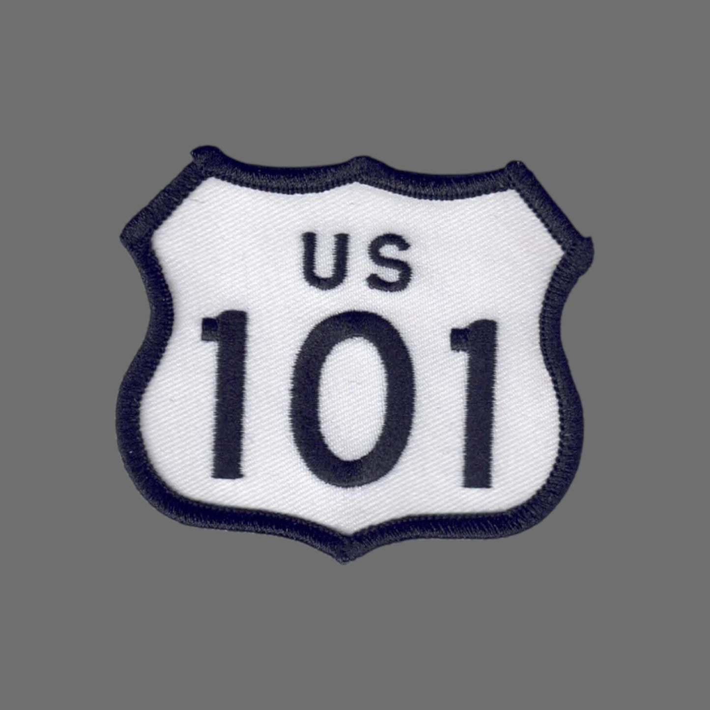 US 101 White Patch 2.5 Inch Tall - 8101-39