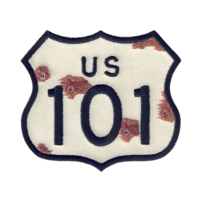 US 101 Patch Bullet Holes Rust - 8103