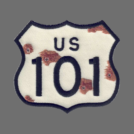 US 101 Patch Bullet Holes Rust - 8103