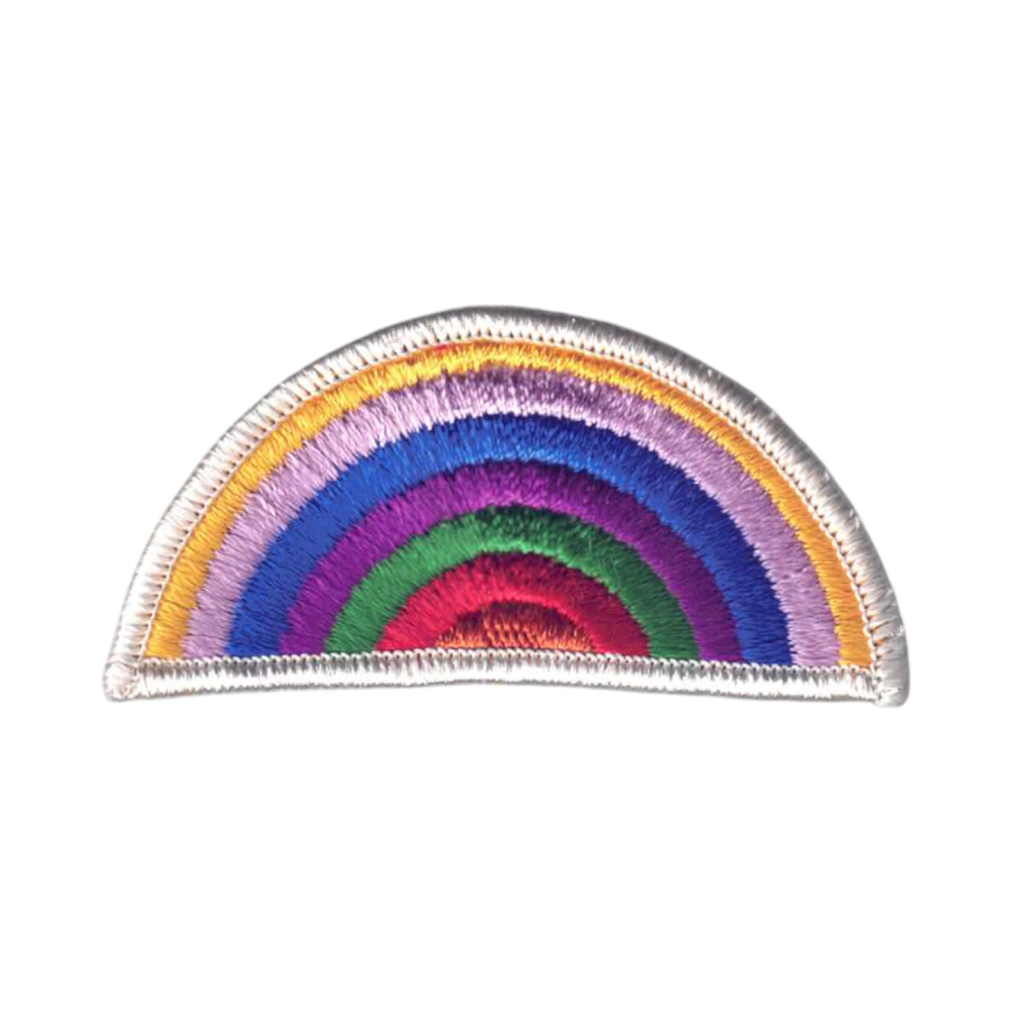 Rainbow Patch White Border - 8206