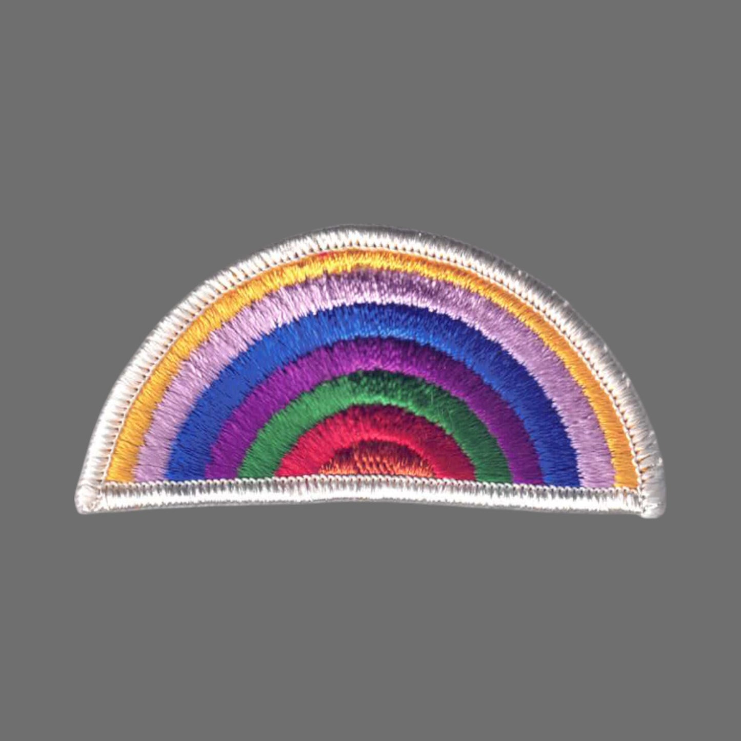 Rainbow Patch White Border - 8206