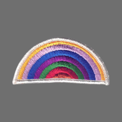 Rainbow Patch White Border - 8206