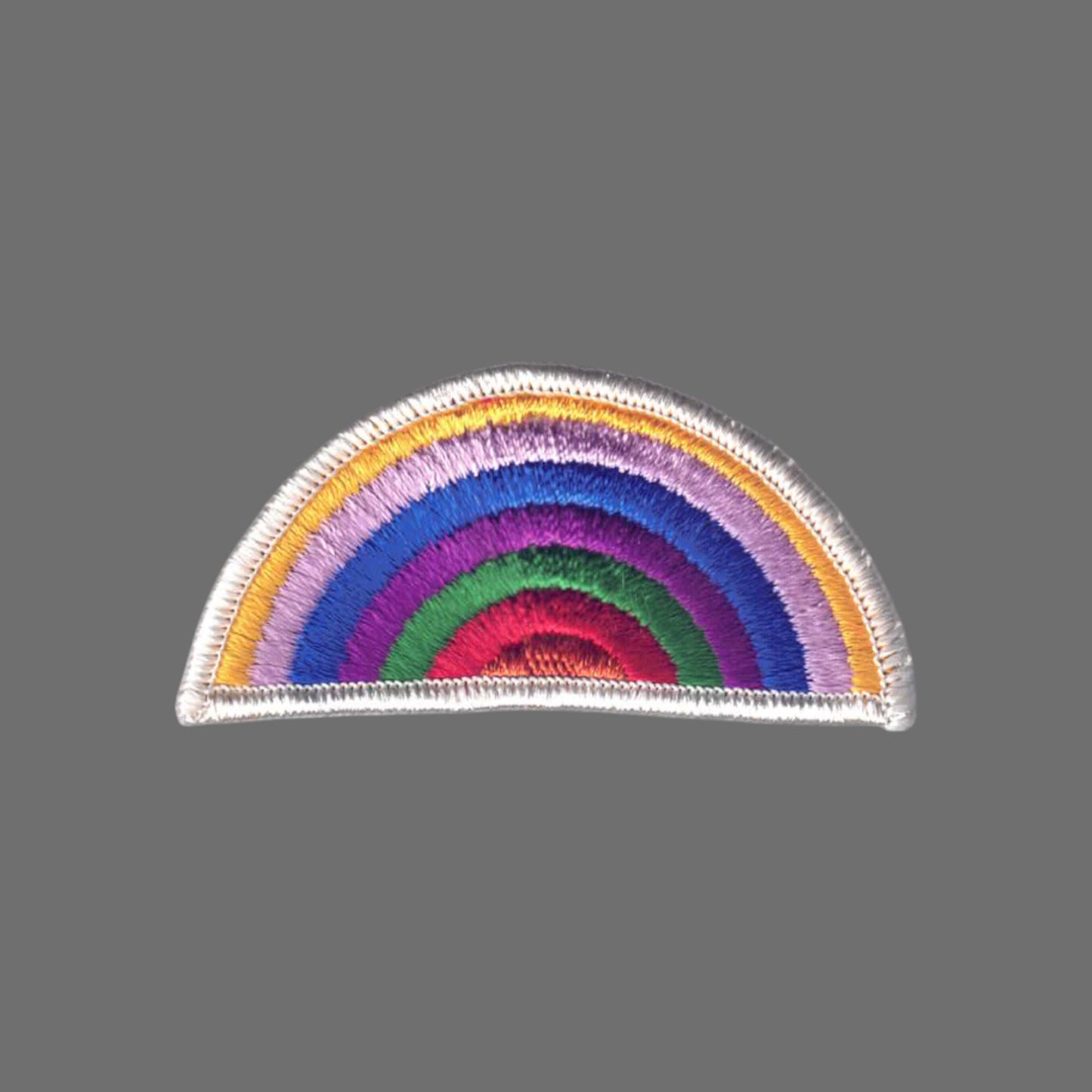 Rainbow Patch White Border - 8206