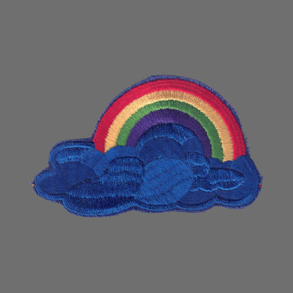 Rainbow with Blue Cloud Patch 5 Inch - 8212