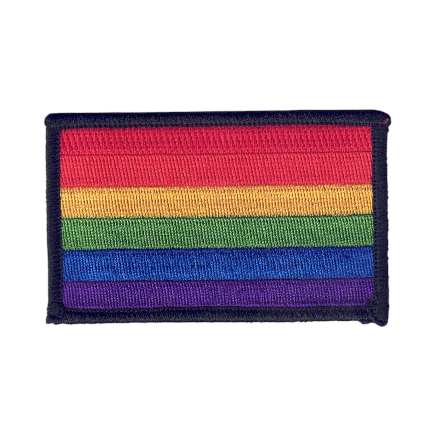 Rainbow Flag Black Border Patch - 8213-01