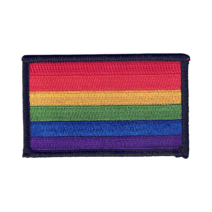 Rainbow Flag Black Border Patch - 8213-01