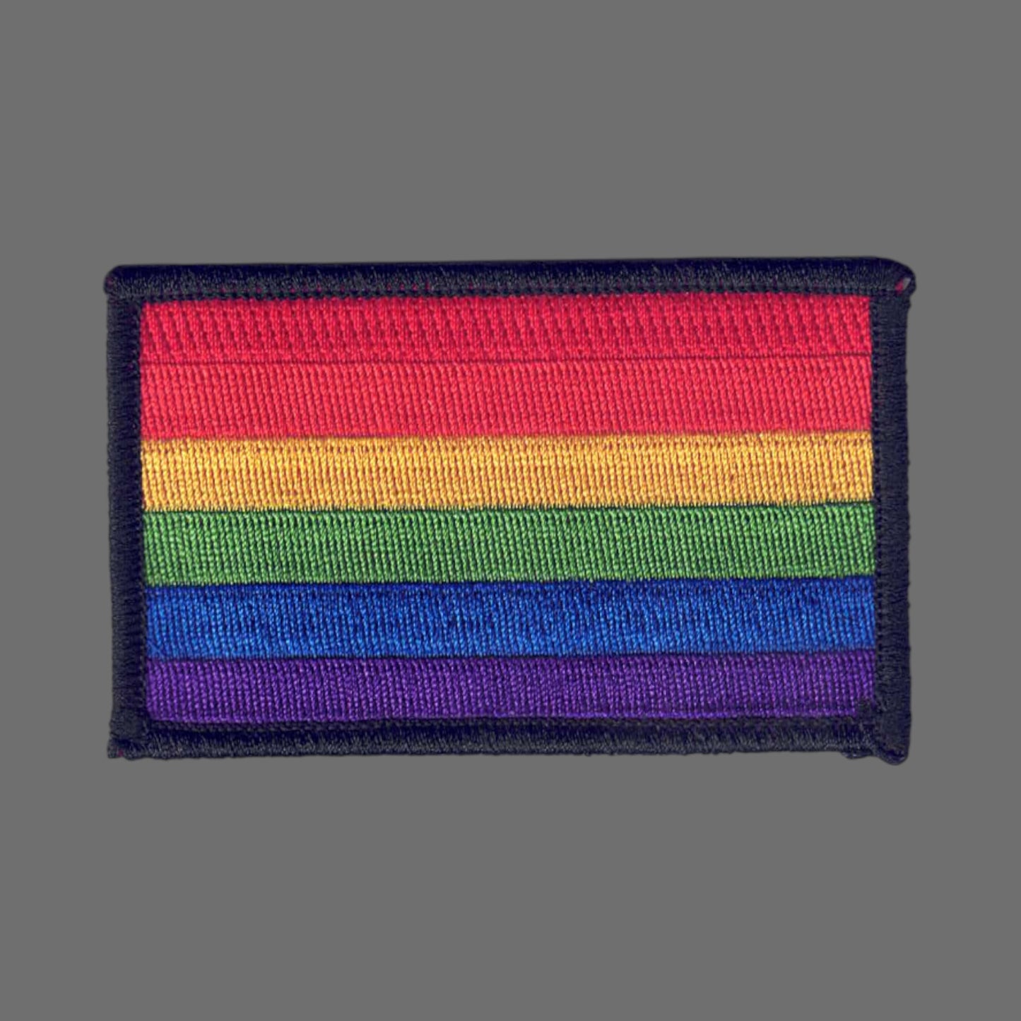 Rainbow Flag Black Border Patch - 8213-01
