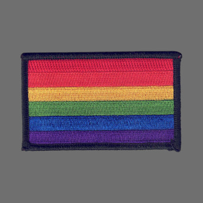 Rainbow Flag Black Border Patch - 8213-01