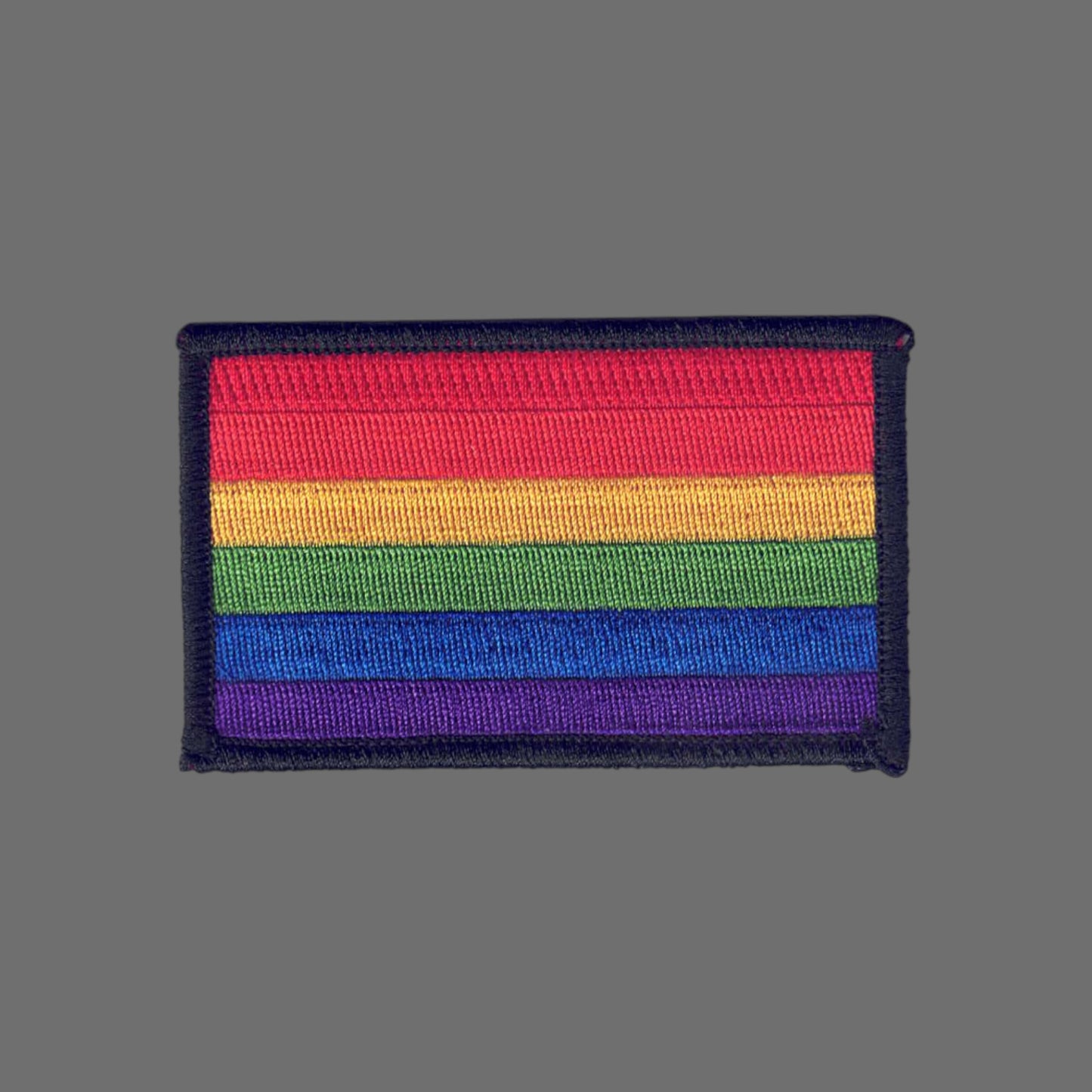 Rainbow Flag Black Border Patch - 8213-01
