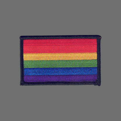 Rainbow Flag Black Border Patch - 8213-01