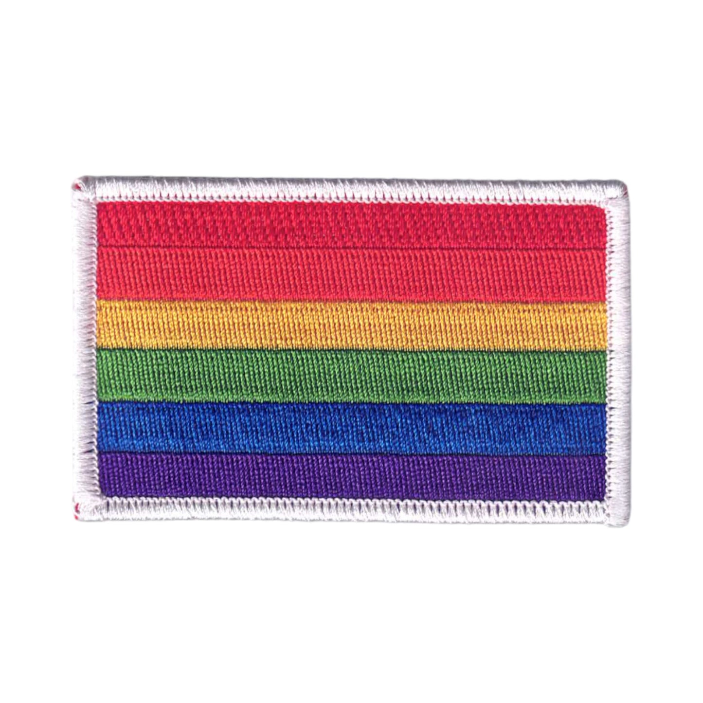 Rainbow Flag White Border Patch - 8213-39