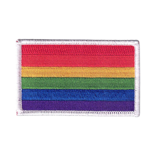 Rainbow Flag White Border Patch - 8213-39