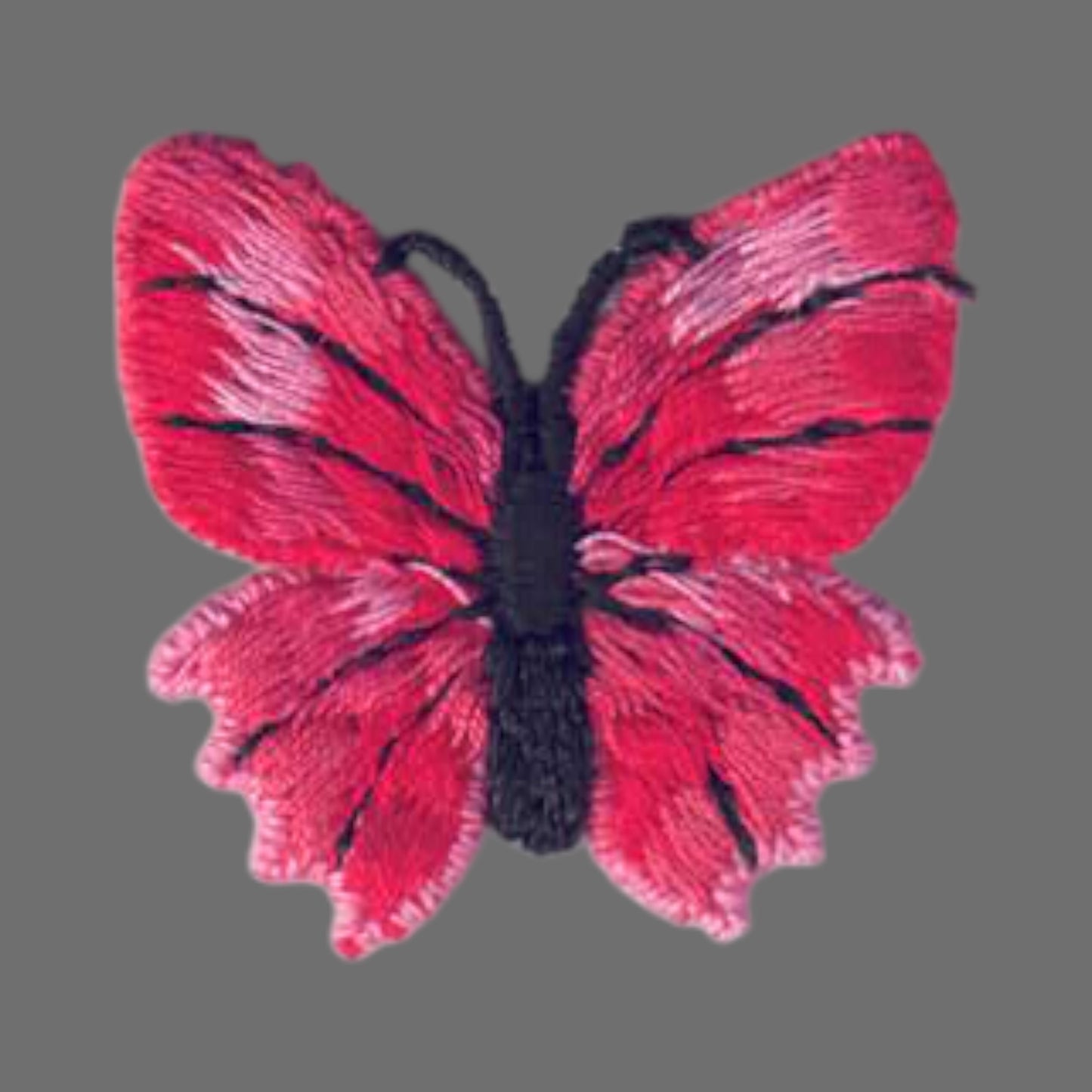 Red Butterfly Applique Patch - 8253-36