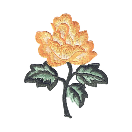 Yellow Rose on Stem Patch Right Side - 8313R