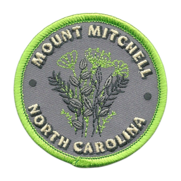 North Carolina Patch – Mount Mitchell NC Travel Patch Souvenir Applique 2.6" Iron On