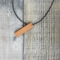 Redwood Necklace - Wood Necklace - California Redwoods - CA Souvenir Keepsake - Gift for Men - Gift for Women - Anniversary Gift
