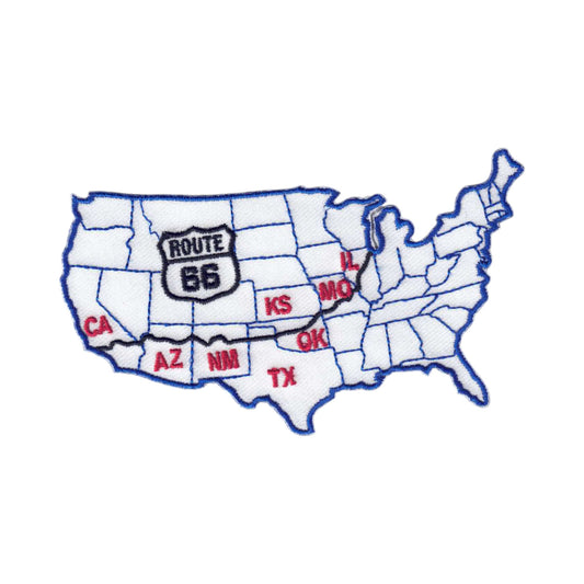 ROUTE 66 Map Souvenir Patch - 9567