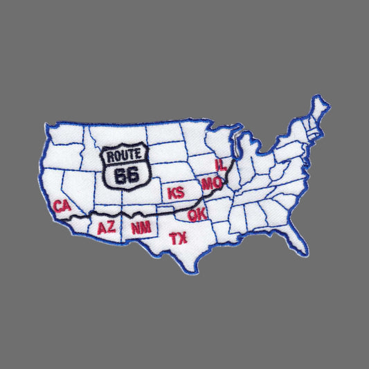 ROUTE 66 Map Souvenir Patch - 9567