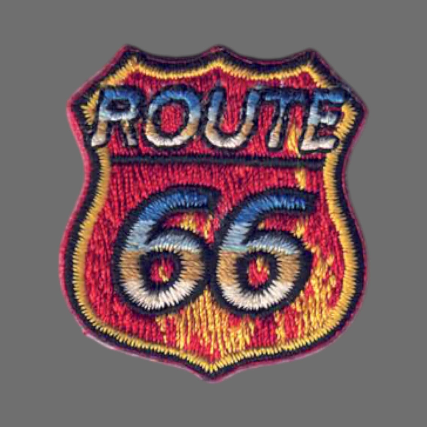 ROUTE 66 Fire Flames MINI Patch- 9596/1