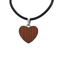 Redwood Heart Necklace Small - Wood Necklace - California Redwoods - CA Souvenir Keepsake - Gift for Men - Gift for Women - Anniversary Gift