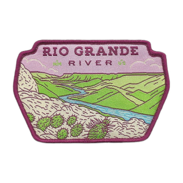 Rio Grande River Patch – Colorado  Texas Mexico - Travel Patch – Souvenir Patch 3.75" Iron On Sew On Embellishment Applique