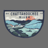 Georgia Patch – Chattahoochee River - Travel Patch – Souvenir Patch 3.25" Iron On Sew On Embellishment Applique