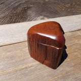 Wood Ring Box Redwood Rustic Handmade California #628 Storage Live Edge Mini Birthday Gift Christmas Gift Mother's Day Gift