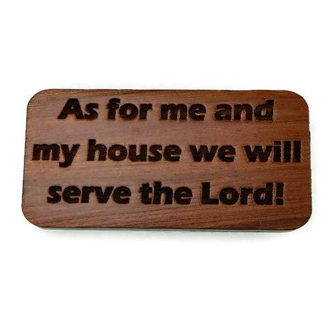 Wholesale As For Me and My House Wood Magnet #M4023W