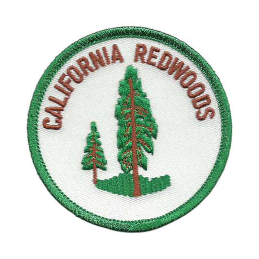 CALIFORNIA REDWOODS souvenir embroidered patch - CA-08-50/2.5