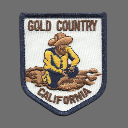 California Gold Country Souvenir Embroidered Patch Iron On - CA-24
