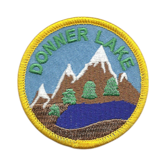 DONNER LAKE Souvenir Embroidered Iron On Patch - DONNER LAKE-42
