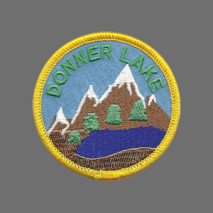 DONNER LAKE Souvenir Embroidered Iron On Patch - DONNER LAKE-42