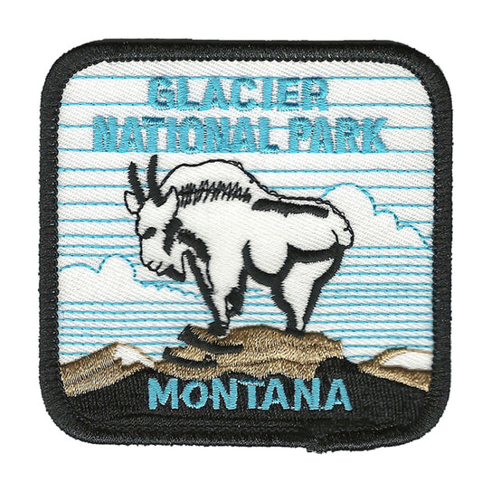 GLACIER NATIONAL PARK MONTANA souvenir embroidered patch - 2348