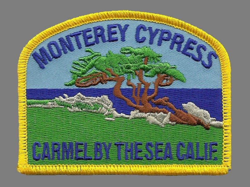 MONTEREY CYPRESS Souvenir Embroidered Iron On Patch - CARMEL-14