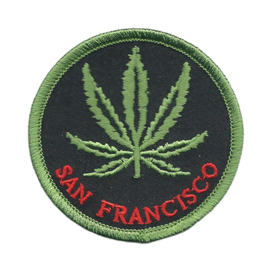 SAN FRANCISCO Leaf Souvenir Iron On Embroidered Patch Craft Novelty - SF-420