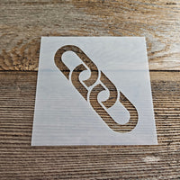 Chain Links Stencil Reusable Cookie Decorating Craft Painting Windows Signs Mylar Many Sizes #123