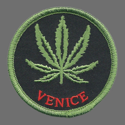 Venice 420 Leaf Embroidered Souvenir Patch Iron On - VENICE-420