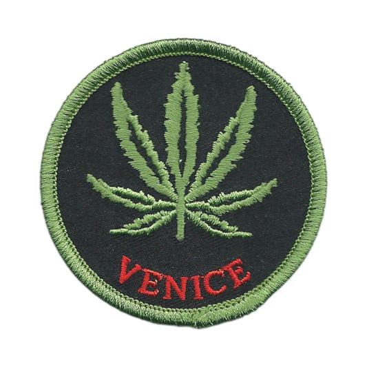 Venice 420 Leaf Embroidered Souvenir Patch Iron On - VENICE-420