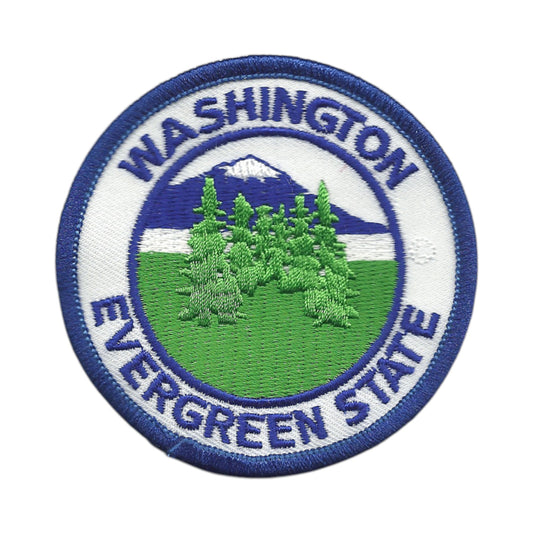 WASHINGTON Evergreen State Souvenir Embroidered Patch Iron On - WA-48