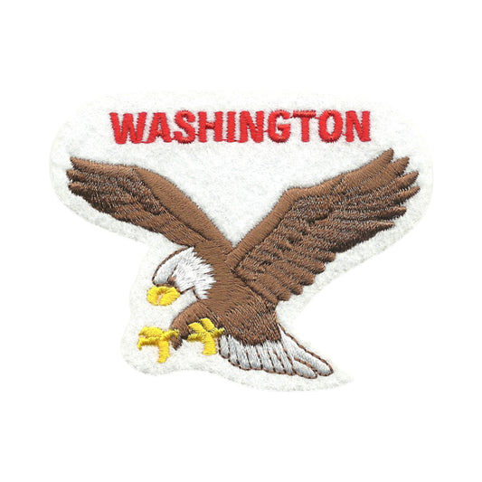 WASHINGTON Eagle Souvenir Embroidered Patch Iron On- WA-51-39