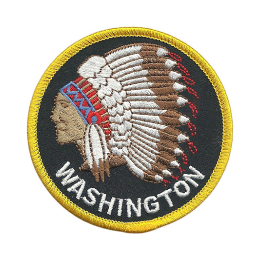 WASHINGTON Native American Indian Patch Iron On - WA-61