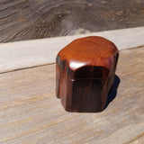 Wood Ring Box Redwood Rustic Handmade California #629 Storage Live Edge Mini Birthday Gift Christmas Gift Mother's Day Gift