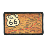 Route 66 Patch – Map Arizona New Mexico Missouri Texas Kansas Illinois California Oklahoma - Travel Patch Iron On – Souvenir Patch 3.5"