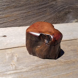 Wood Ring Box Redwood Rustic Handmade California #640 Storage Live Edge Mini Birthday Gift Christmas Gift Mother's Day Gift