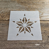 Shining Star Stencil Reusable Cookie Decorating Craft Painting Windows Signs Mylar Many Sizes Christmas Winter Decorative Star Added Points