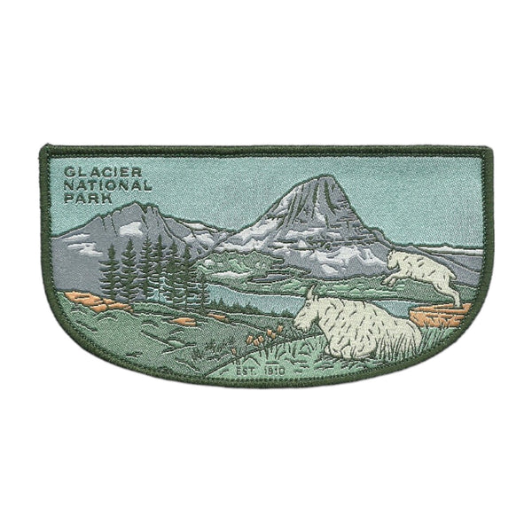 Montana Patch – Glacier National Park - Travel Patch – Souvenir Patch 4.5" Iron On Sew On Embellishment Applique